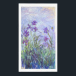 Claude Monet - Lila Irises / Iris Mauves Servet<br><div class="desc">Lila Irises / Iris Mauves - Claude Monet,  1914-1917</div>