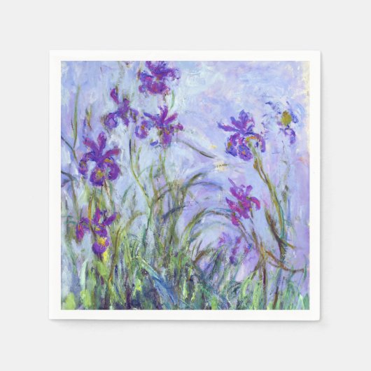 Claude Monet - Lila Irises / Iris Mauves Servet (Voorkant)