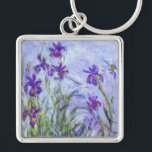 Claude Monet - Lila Irises / Iris Mauves Sleutelhanger<br><div class="desc">Lila Irises / Iris Mauves - Claude Monet,  1914-1917</div>