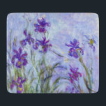 Claude Monet - Lila Irises / Iris Mauves Snijplank<br><div class="desc">Lila Irises / Iris Mauves - Claude Monet,  1914-1917</div>