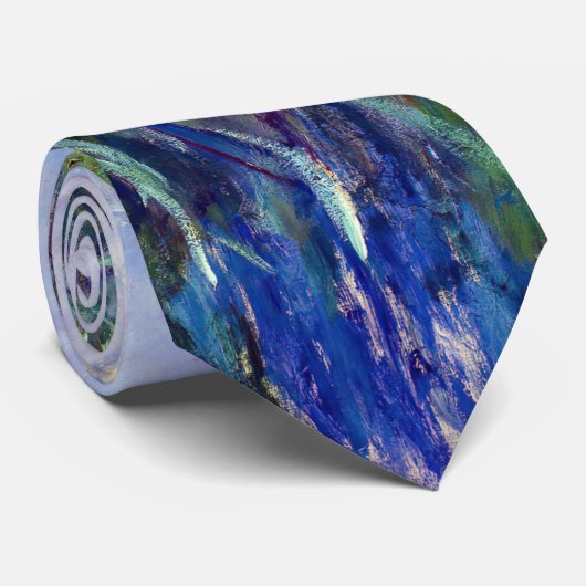 Claude Monet - Lila Irises / Iris Mauves Stropdas (Opgerold)