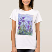 Claude Monet - Lila Irises / Iris Mauves T-shirt (Voorkant)