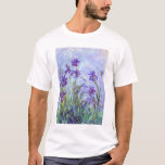 Claude Monet - Lila Irises / Iris Mauves T-shirt<br><div class="desc">Lila Irises / Iris Mauves - Claude Monet,  1914-1917</div>
