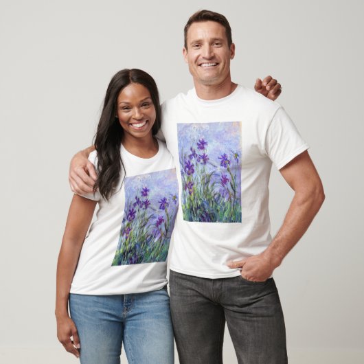Claude Monet - Lila Irises / Iris Mauves T-shirt (Unisex)