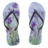 Claude Monet - Lila Irises / Iris Mauves Teenslippers (Voetbed)