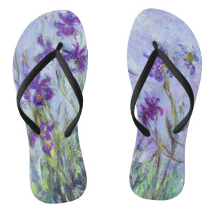 Claude Monet - Lila Irises / Iris Mauves Teenslippers
