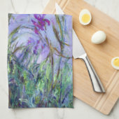 Claude Monet - Lila Irises / Iris Mauves Theedoek (Quarter Fold)