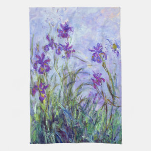 Claude Monet - Lila Irises / Iris Mauves Theedoek