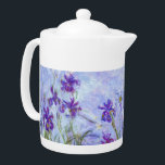Claude Monet - Lila Irises / Iris Mauves Theepot<br><div class="desc">Lila Irises / Iris Mauves - Claude Monet,  1914-1917</div>