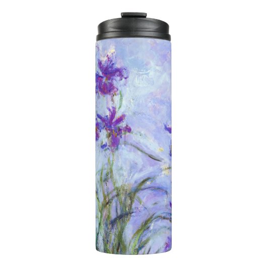 Claude Monet - Lila Irises / Iris Mauves Thermosbeker (Voorkant)