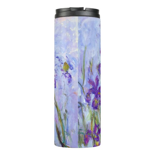 Claude Monet - Lila Irises / Iris Mauves Thermosbeker (Achterkant)