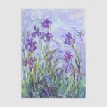 Claude Monet - Lila Irises / Iris Mauves Tissuepapier<br><div class="desc">Lila Irises / Iris Mauves - Claude Monet,  1914-1917</div>