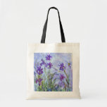 Claude Monet - Lila Irises / Iris Mauves Tote Bag<br><div class="desc">Lila Irises / Iris Mauves - Claude Monet,  1914-1917</div>