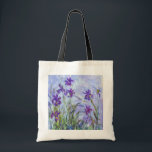 Claude Monet - Lila Irises / Iris Mauves Tote Bag<br><div class="desc">Lila Irises / Iris Mauves - Claude Monet,  1914-1917</div>