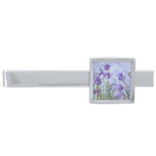Claude Monet - Lila Irises / Iris Mauves Verzilverde Dasspeld