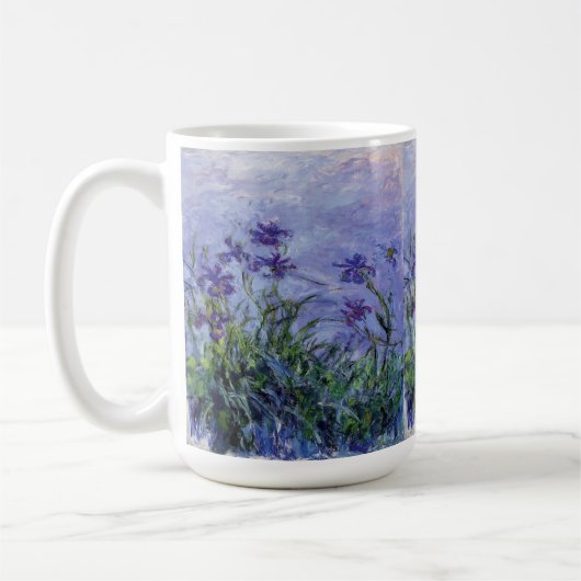 Claude Monet Lila Irises Koffiemok (Links)