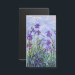 Claude Monet - Lila Irises Magnetische Kaart<br><div class="desc">Lila Irises / Iris Mauves - Claude Monet,  1914-1917</div>