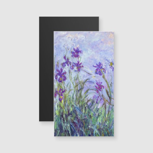 Claude Monet - Lila Irises Magnetische Kaart (Voorkant / Achterkant)