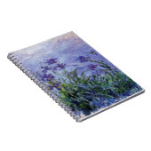 Claude Monet Lila Irises Notitieboek (Rechterzijde)