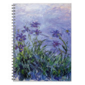 Claude Monet Lila Irises Notitieboek (Voorkant)