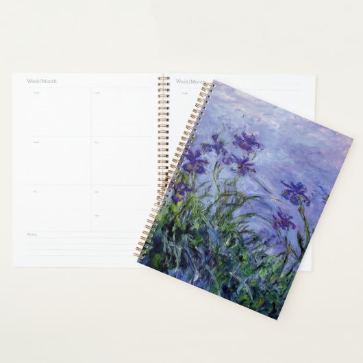 Claude Monet Lila Irises Planner (Display)
