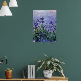 Claude Monet Lila Irises Poster