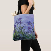 Claude Monet Lila Irises Tote Bag (Dichtbij)