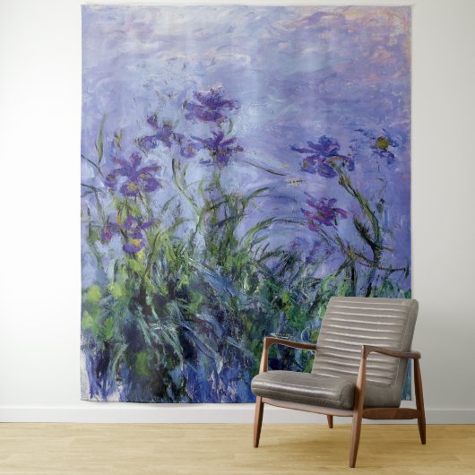 Claude Monet Lila Irises Wandkleed (In situ)