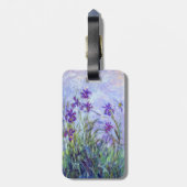 Claude Monet - Lila IRISICO's - QR-code Bagagelabel (Achterkant verticaal)