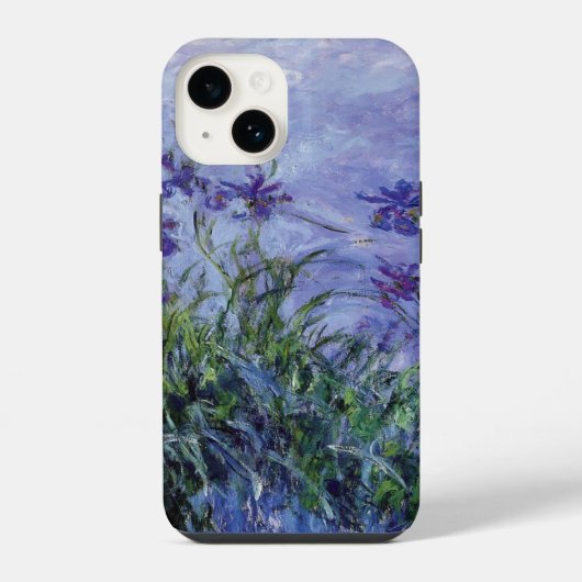 Claude Monet Lila Irissen iPhone Hoesje (Achterkant)