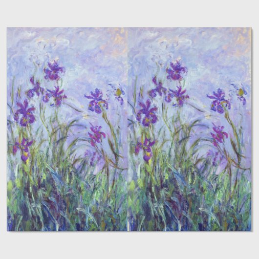 Claude Monet - Lila Irissen / Iris Mauves Cadeaupapier (Vlak)