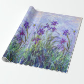 Claude Monet - Lila Irissen / Iris Mauves Cadeaupapier (Uitgerold)