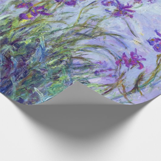 Claude Monet - Lila Irissen / Iris Mauves Cadeaupapier (Hoek)