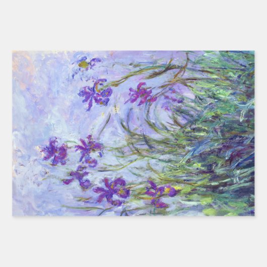 Claude Monet - Lila Irissen / Iris Mauves Inpakpapier Vel (Voorkant 2)