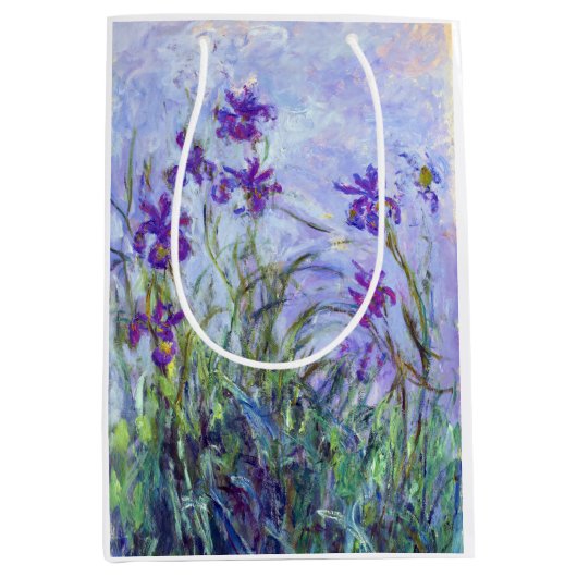 Claude Monet - Lila Irissen / Iris Mauves Medium Cadeauzakje (Voorkant)