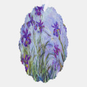 Claude Monet - Lila Irissen / Iris Mauves Ornament Kaart (Rechts)