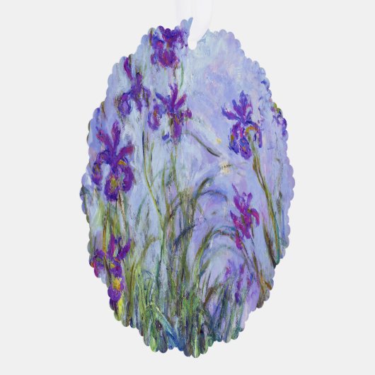 Claude Monet - Lila Irissen / Iris Mauves Ornament Kaart (Rechts)