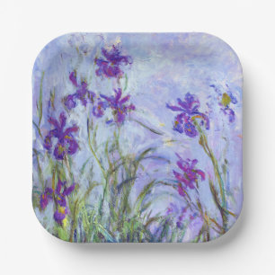 Claude Monet - Lila Irissen / Iris Mauves Papieren Bordje