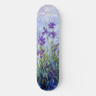 Claude Monet - Lila Irissen / Iris Mauves Persoonlijk Skateboard