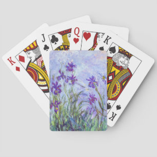 Claude Monet - Lila Irissen / Iris Mauves Pokerkaarten