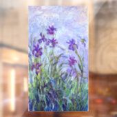 Claude Monet - Lila Irissen / Iris Mauves Raamsticker (Vel 2)