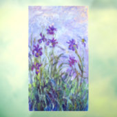 Claude Monet - Lila Irissen / Iris Mauves Raamsticker (Vel 3)