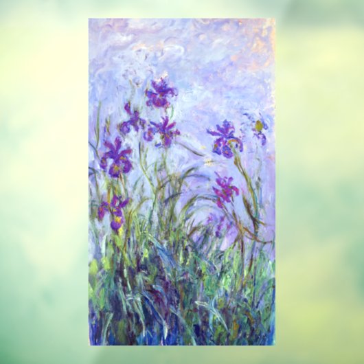 Claude Monet - Lila Irissen / Iris Mauves Raamsticker (Vel 3)