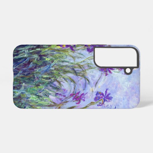 Claude Monet - Lila Irissen / Iris Mauves Samsung Galaxy Hoesje (Achterkant horizontaal)