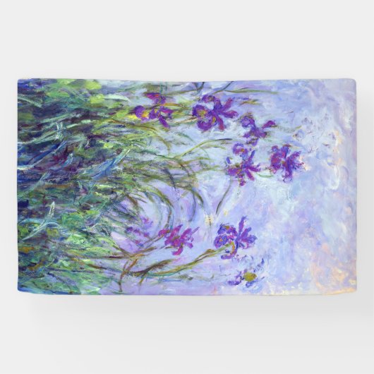 Claude Monet - Lila Irissen / Iris Mauves Spandoek (Horizontaal)
