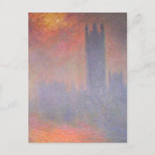 Claude Monet London Houses of Parliament Briefkaart (Voorkant)