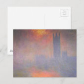 Claude Monet London Houses of Parliament Briefkaart (Voorkant / Achterkant)
