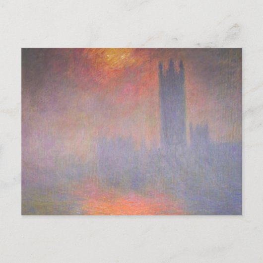Claude Monet London Houses of Parliament Briefkaart (Voorkant)
