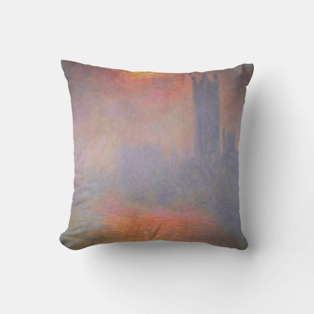 Claude Monet London Houses of Parliament Kussen (Voorkant)