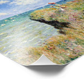 Claude Monet loopt over de Cliff in Pourville Foto Afdruk (Hoek)